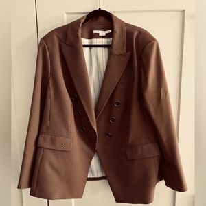 Veronica Beard Miller Micro-Gingham Dickey Jacket Size 24